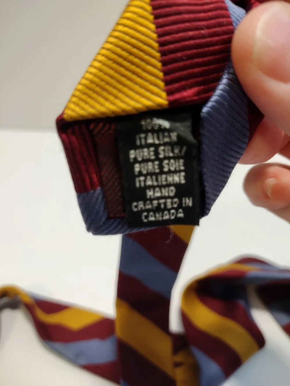 Dion Signature Striped Silk Tie